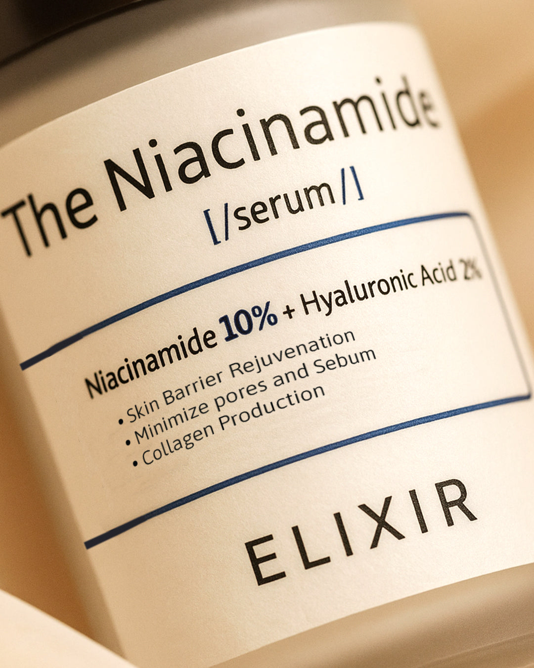 Elixir serum enriched with hyaluronic acid, Niacinamide and antioxidants